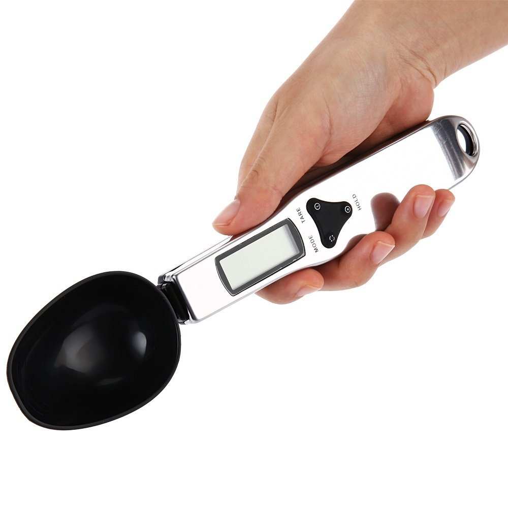 LCD Digital Kitchen Measuring Spoon Scale with 0.1g accuracy and removable spoon