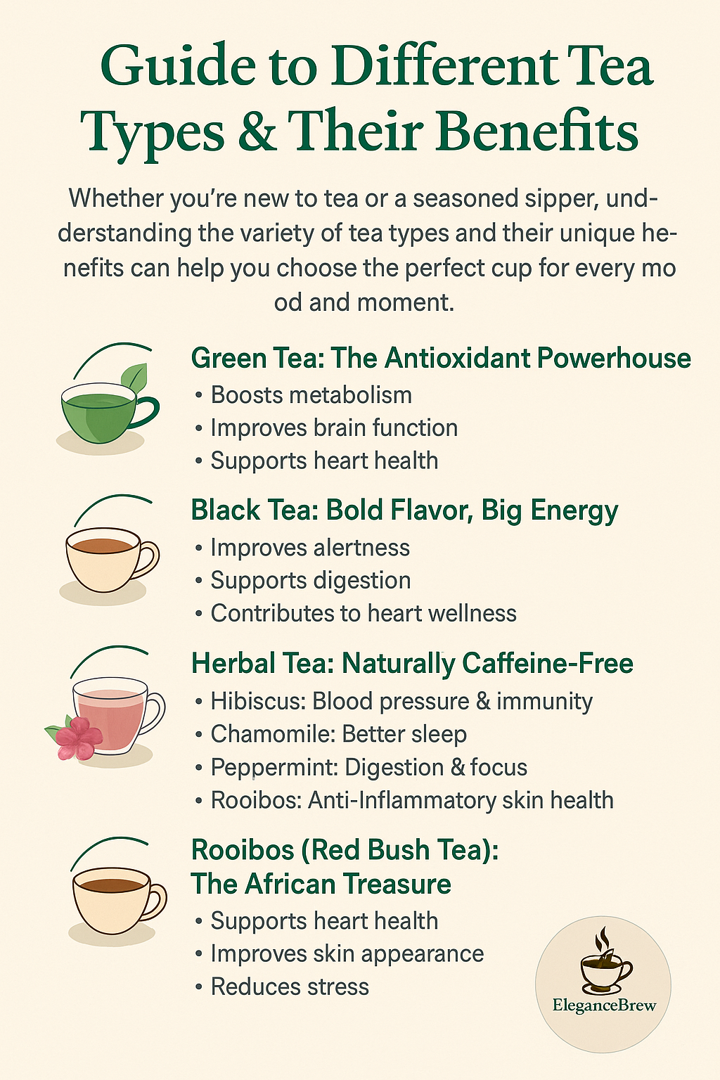 Guide to Different Tea Types & Their Benefits
