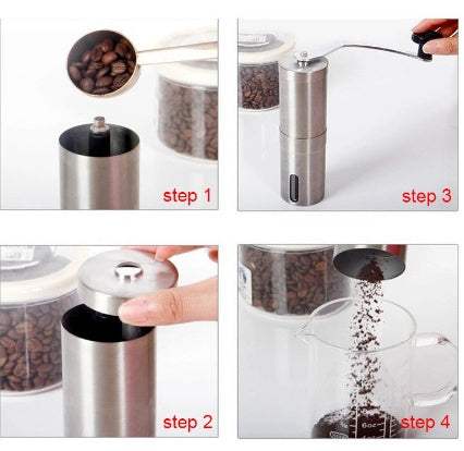 Hand Coffee Grinder – Stainless steel coffee mill for fresh grinding