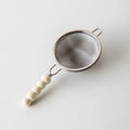 Tea Strainer with Ceramic Handle Reusable Stainless Steel Fine Leak Mesh Sieve Spice Tea Leaf Coffee Filters Teapot Accessories