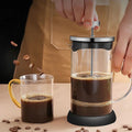 350-1000ML French Press Coffee Pots With Filter High Borosilicate Glass Heat-Resistant Coffee Brewer Milk Foam Frother Pots