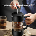 350ML/600ML/1000ML French Press Coffee Maker High Borosilicate Glass House Coffee Brewer Milk Foam Frother Coffee Accessories