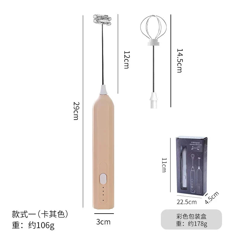 Handheld milk frother