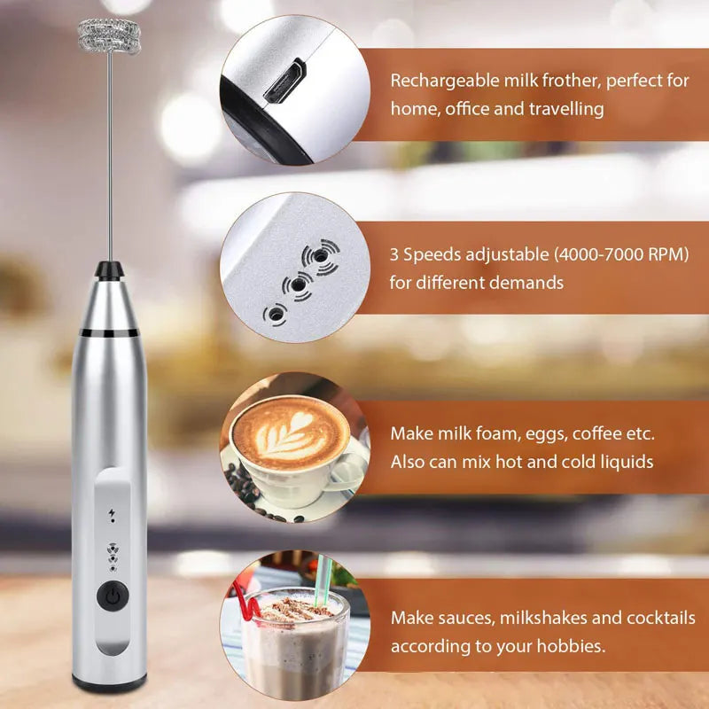 Mini Electric Handheld Milk Frother