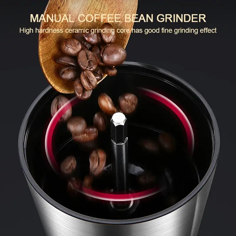 Ceramic core coffee grinding tool for precise and uniform coffee grounds