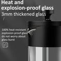 350ML/600ML/1000ML French Press Coffee Maker High Borosilicate Glass House Coffee Brewer Milk Foam Frother Coffee Accessories