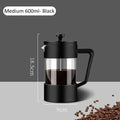350ML/600ML/1000ML French Press Coffee Maker High Borosilicate Glass House Coffee Brewer Milk Foam Frother Coffee Accessories
