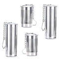 4PCS Tea Infusers For Loose Tea,Tea Filter With Lid,Stainless Steel Tea Strainer With Chain Hook,Large Tea Strainer Ball Durable