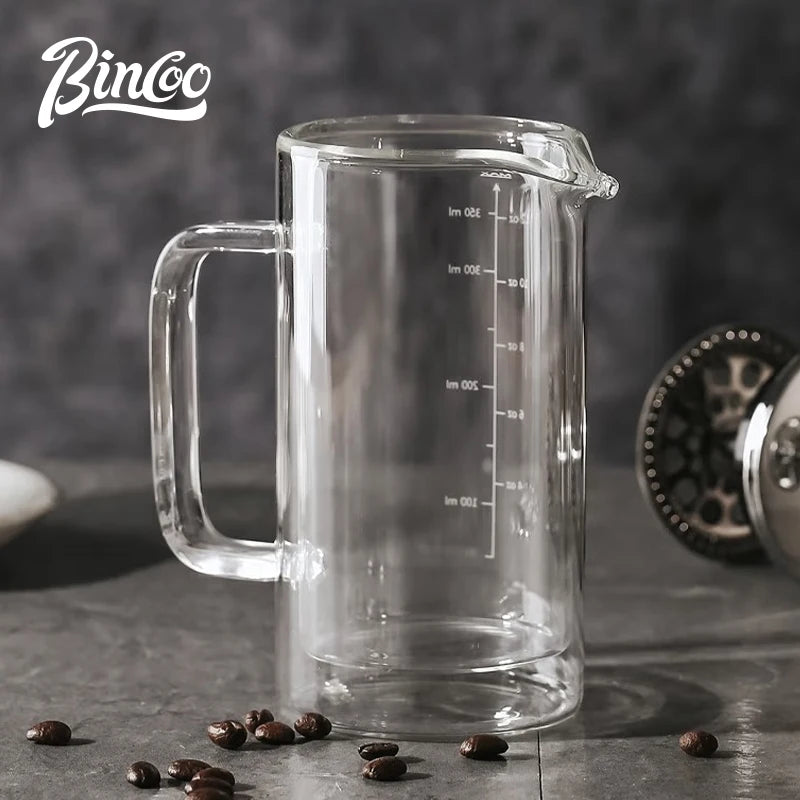 350ML/600ML Glass French Press Heat-resistant Double-layer Filter Coffee Pot Household Filter Shared Pot Coffee Tool With Filter