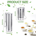 4PCS Tea Infusers For Loose Tea,Tea Filter With Lid,Stainless Steel Tea Strainer With Chain Hook,Large Tea Strainer Ball Durable