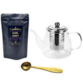 Loose Leaf Tea Set with teapot, cups, and infuser for brewing premium tea